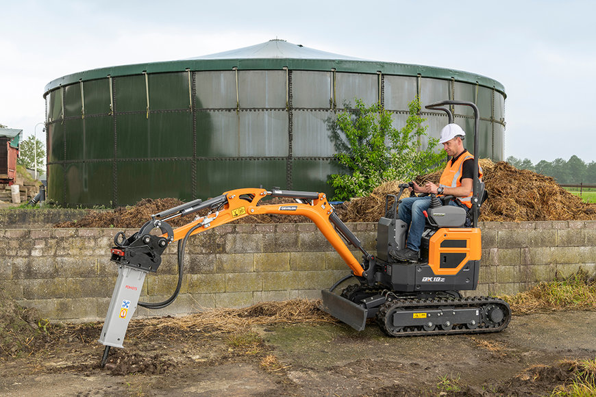 Nueva miniexcavadora Develon DX10Z-7 de alto rendimiento 